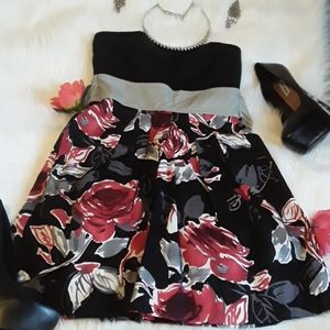 NWT Ruby Rox Strapless Black Mini